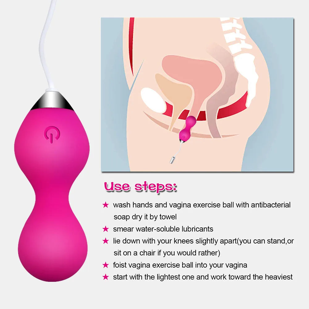 "Smart Kegel Love Ball" – Boule Vibrante Télécommandée pour Plaisir et Tonification Vaginale