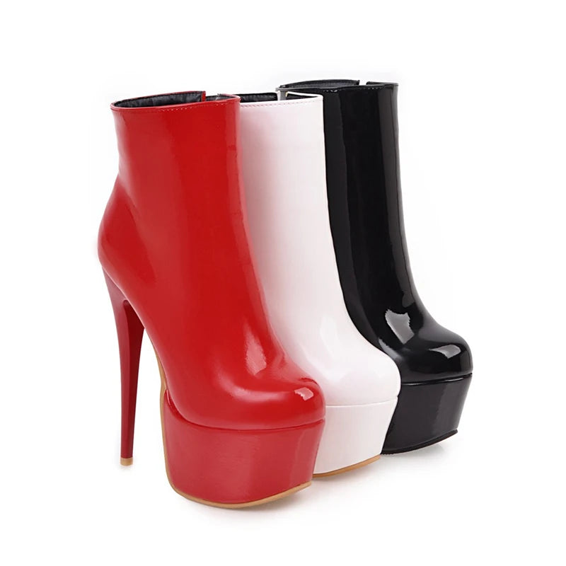 "DoraTasia Winter Party" – Ankle Boots à Talons Ultra-Sexy