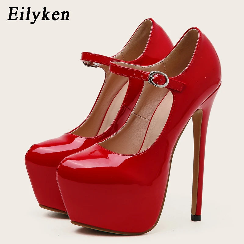 "Sexy Buckle Strap Platform Women Pumps" – Escarpins Club & Mariage