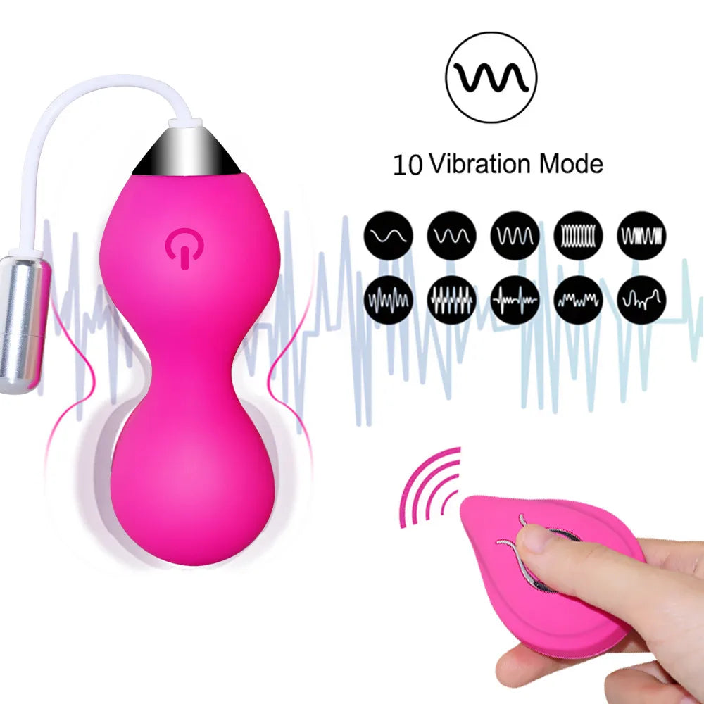 "Smart Kegel Love Ball" – Boule Vibrante Télécommandée pour Plaisir et Tonification Vaginale