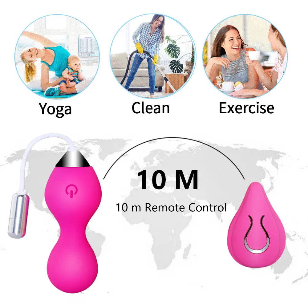"Smart Kegel Love Ball" – Boule Vibrante Télécommandée pour Plaisir et Tonification Vaginale
