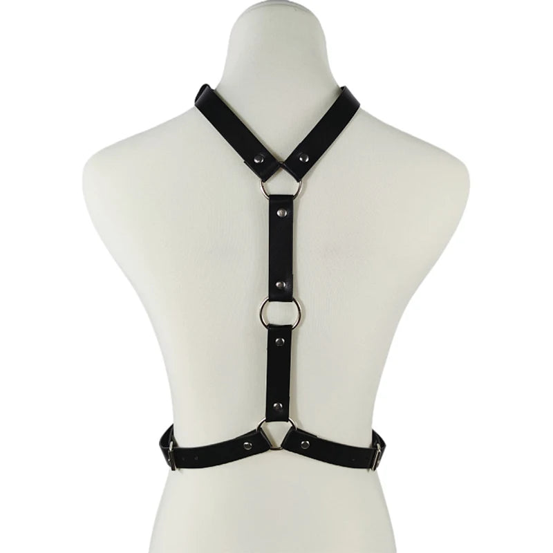 Harnais Sexy en Simili Cuir – Lingerie Fetish & Ravewear