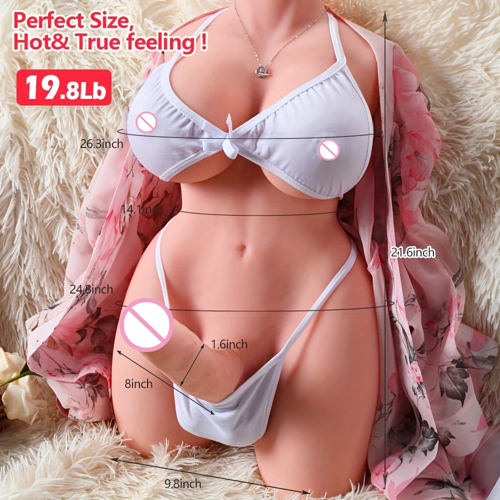 "AphroditeBody" – Torse Ladyboy Ultra-Réaliste pour Fantasmes Illimités