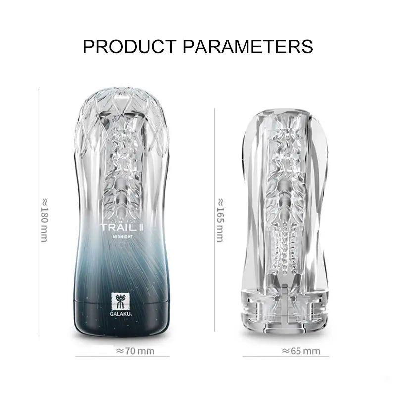 "PAQIN CrystalGrip" – Masturbateur Transparent à Effet Ventouse pour Entraînement à l’Endurance