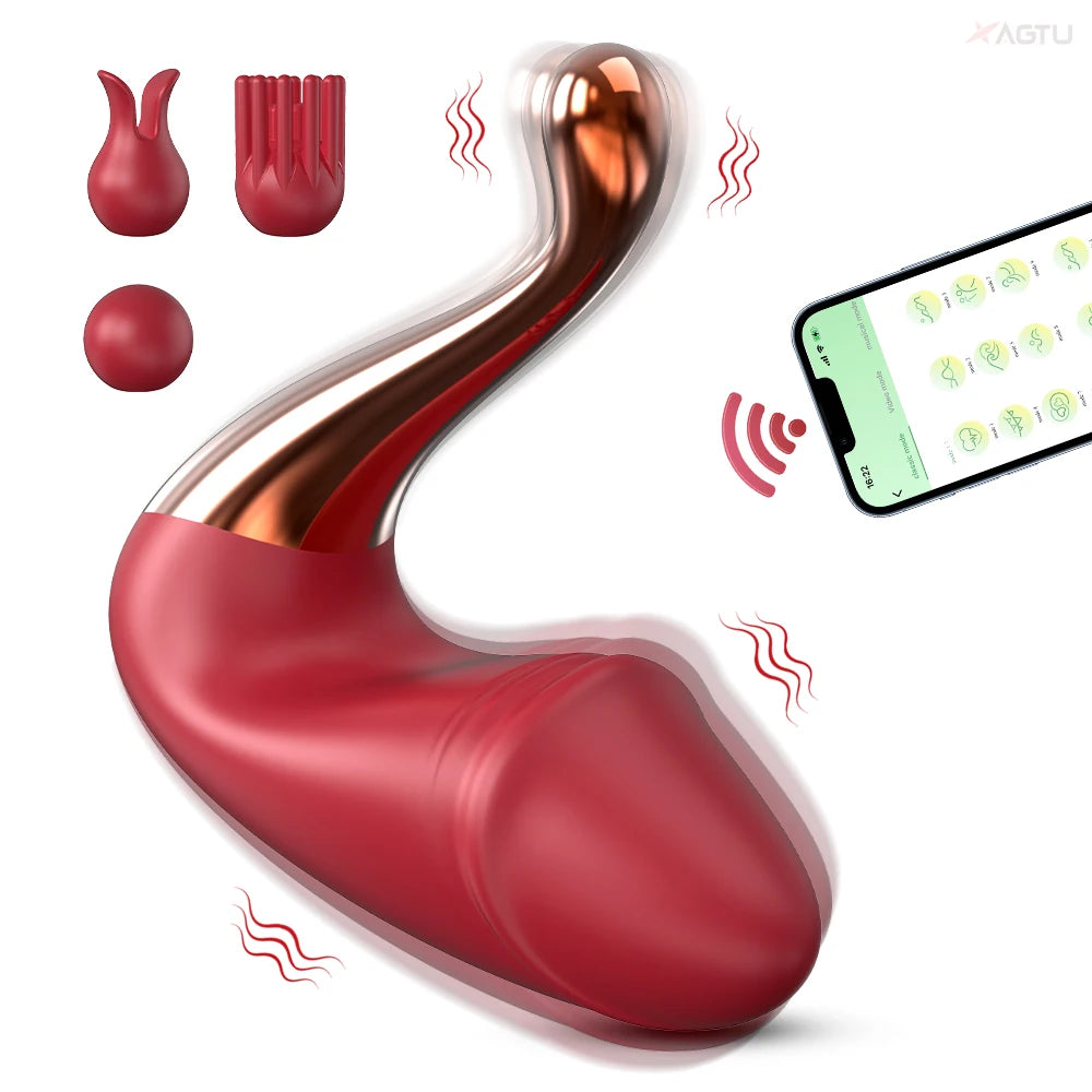 "VibeSync" – Vibrateur Dildo avec Contrôle Bluetooth et Stimulation G-Spot