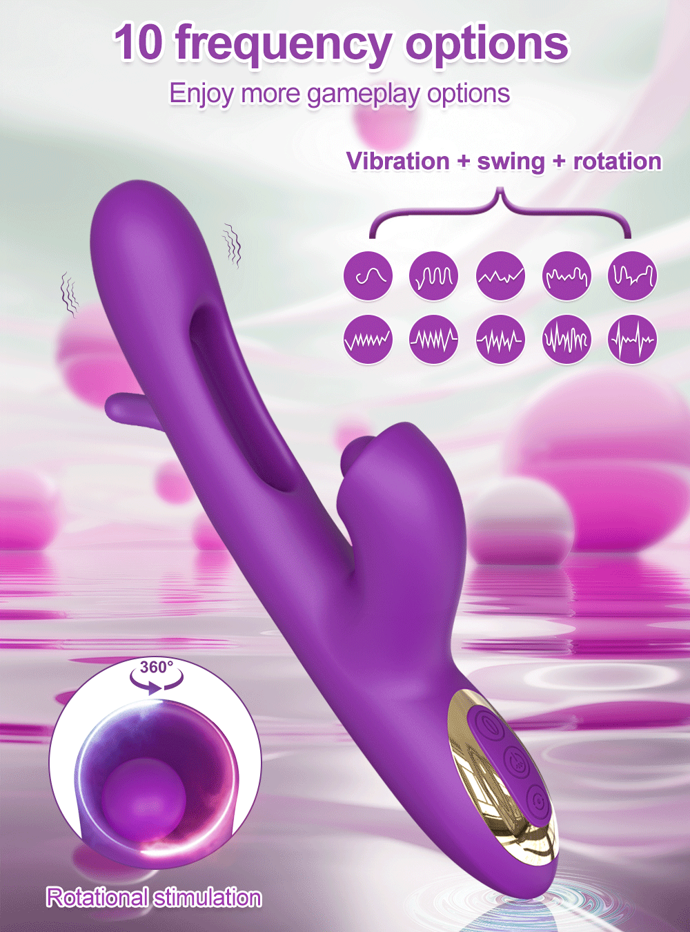 "Tap & Vibe" – Vibrateur G-Spot avec Fonction Tapping et Stimulation du Clitoris