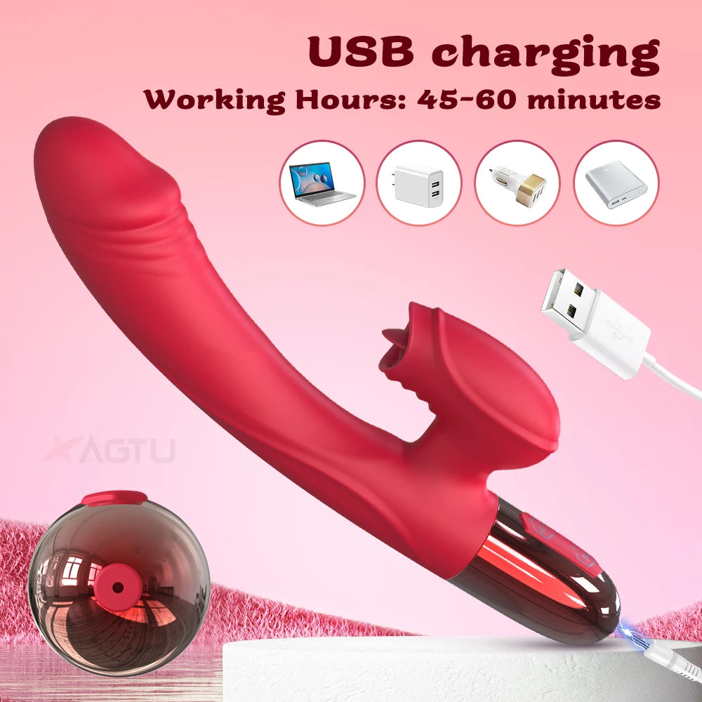 "HeatWave Bunny" – Vibromasseur Rabbit Chauffant & Lèche-Clitoris