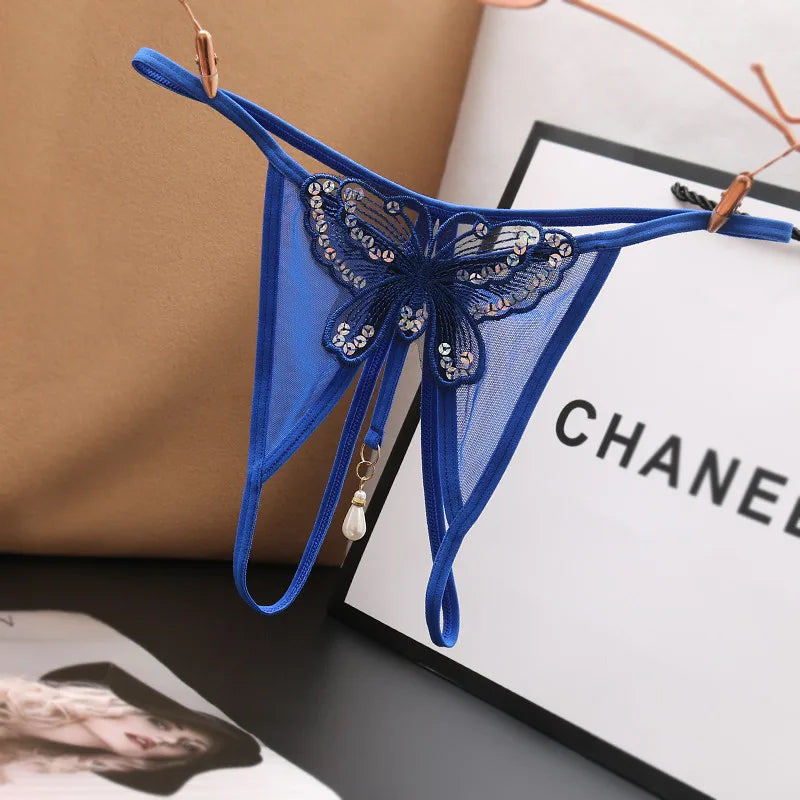 Butterfly Desire – String Brodé Érotique