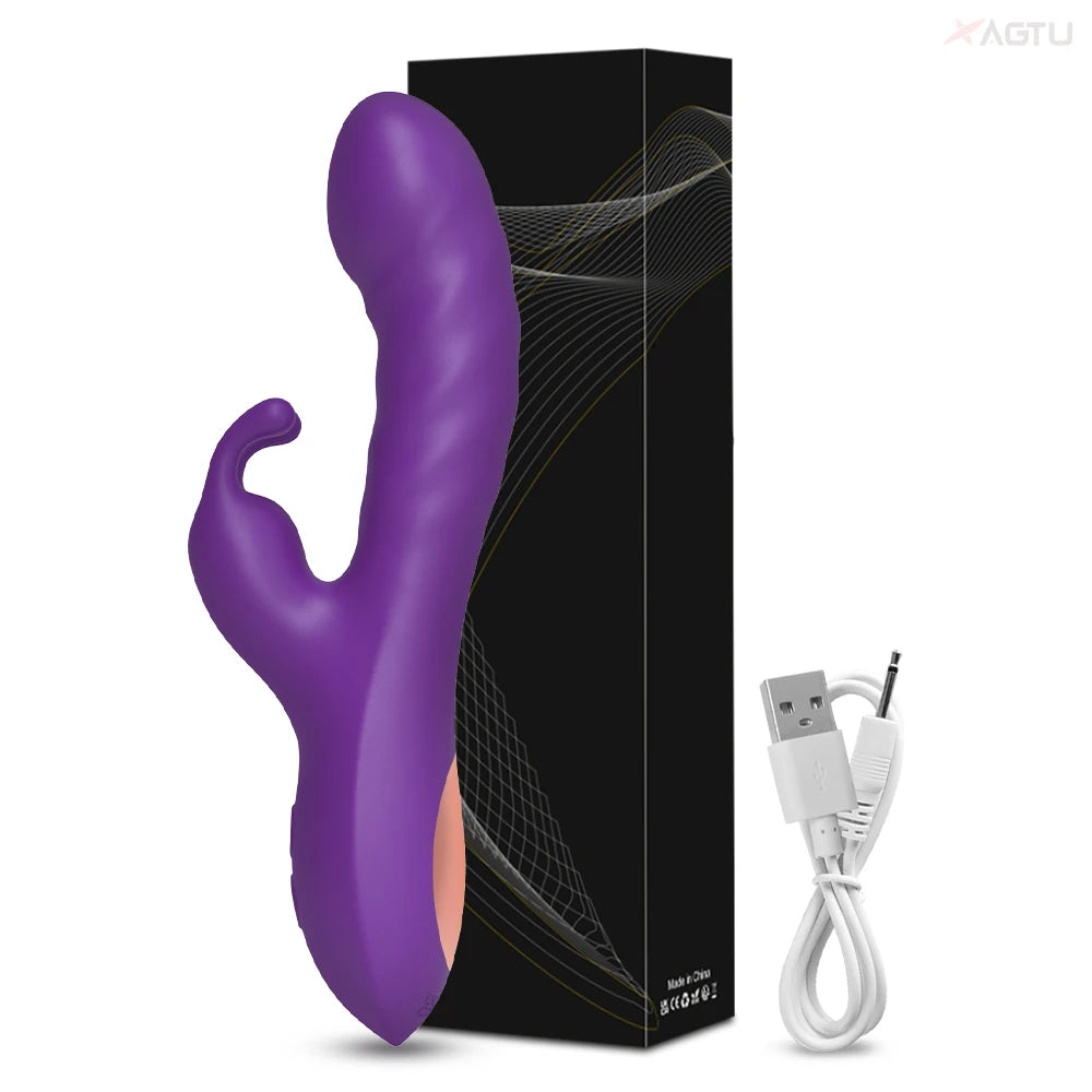 "Rabbit Bliss" – Vibrateur G-Spot et Clitoris à Double Moteur