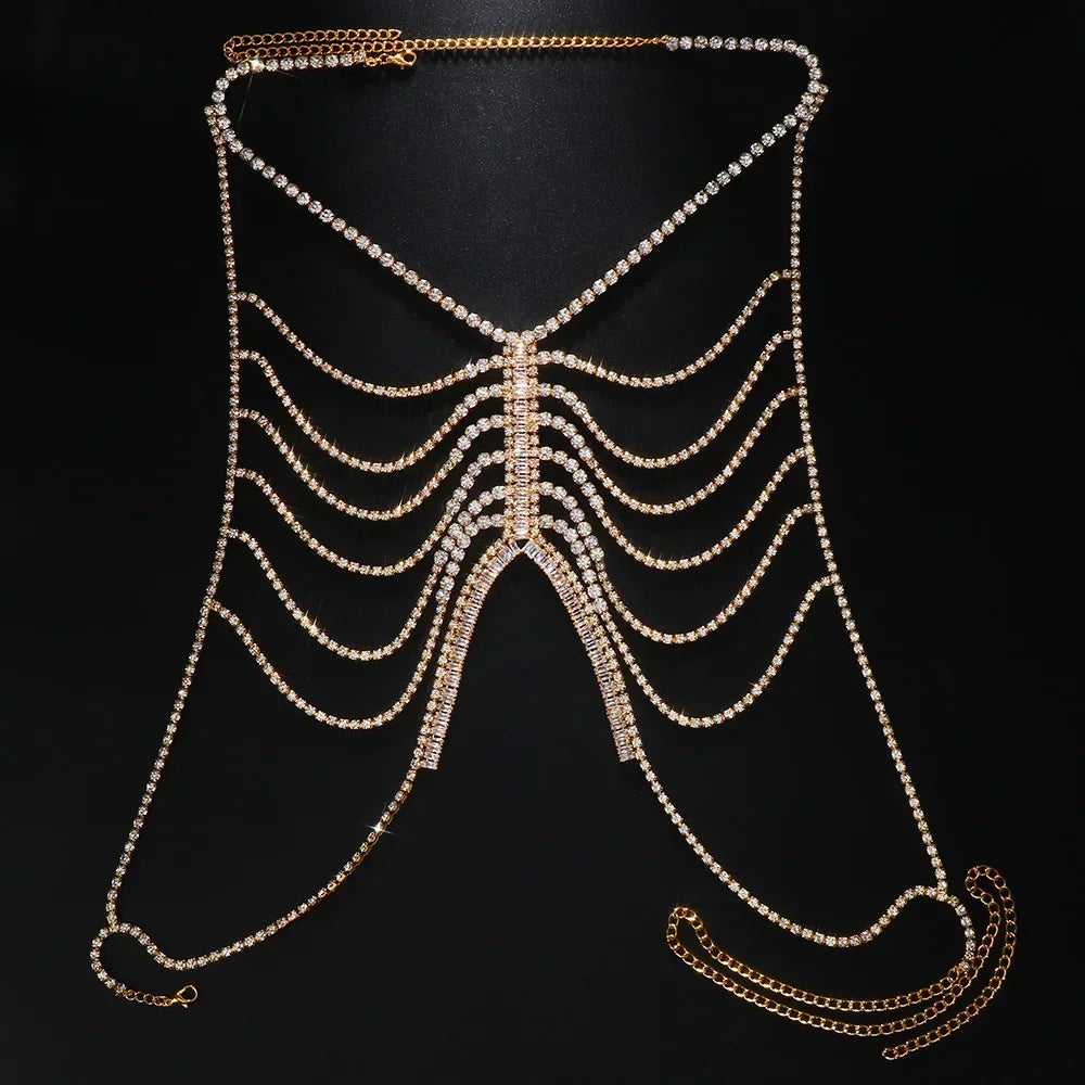 Diamond Gleam – Harnais Bijou Cristal Zircon