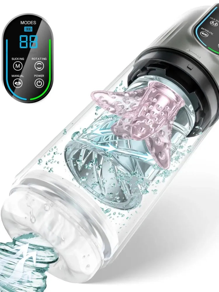 "PleasureX Pro" – Masturbateur Automatique avec Succion, Vibration et Chauffage