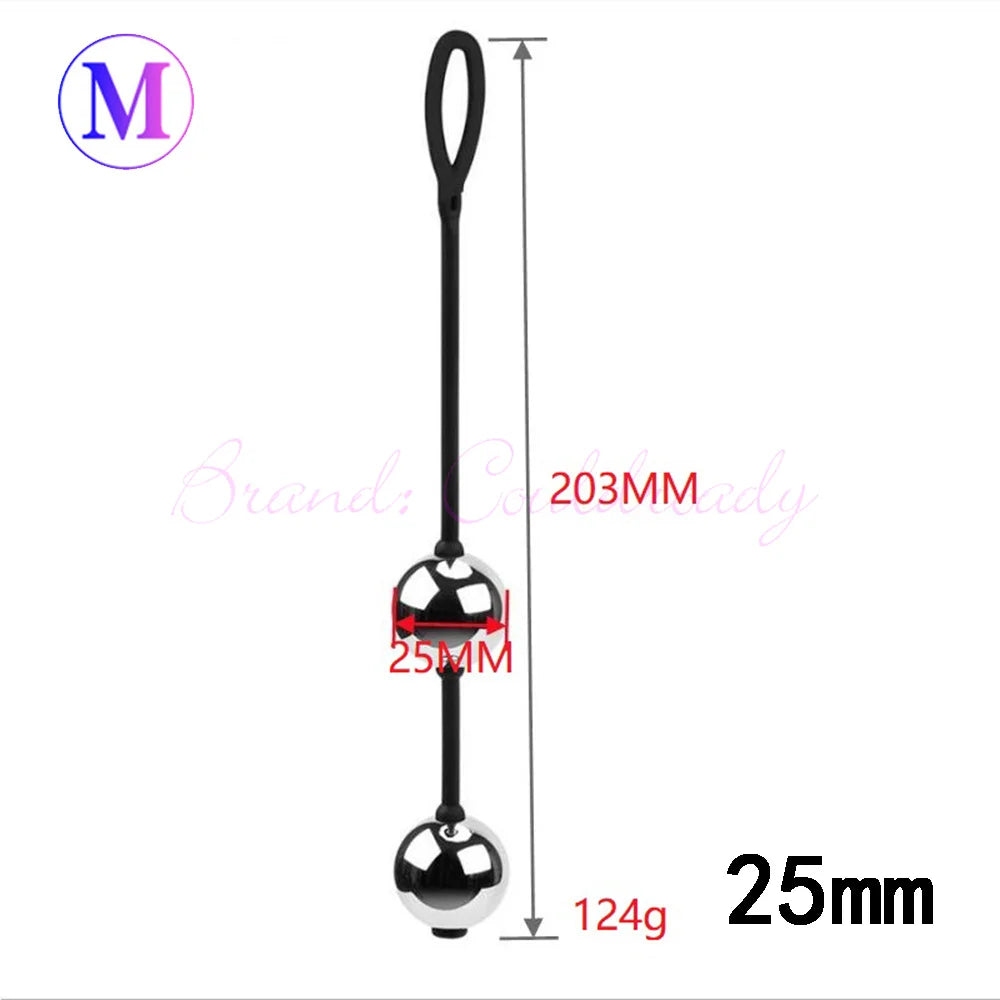 "Erotic Weighted Geisha Balls" – Boules de Geisha Métalliques Billes Anales 2-en-1