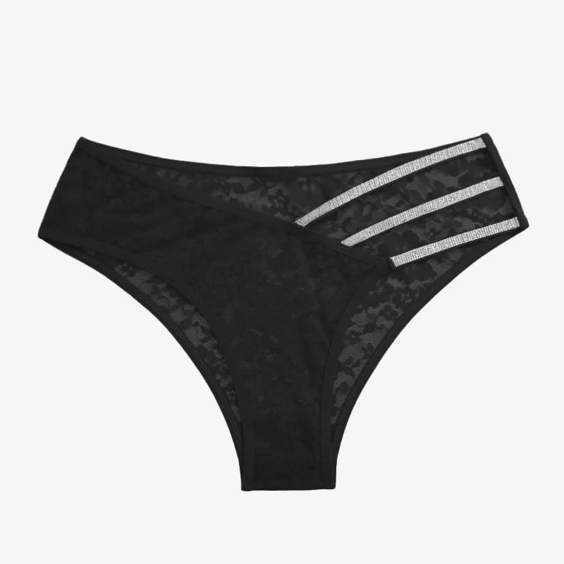 "Floral Whisper" – Culotte Sexy en Dentelle Transparente