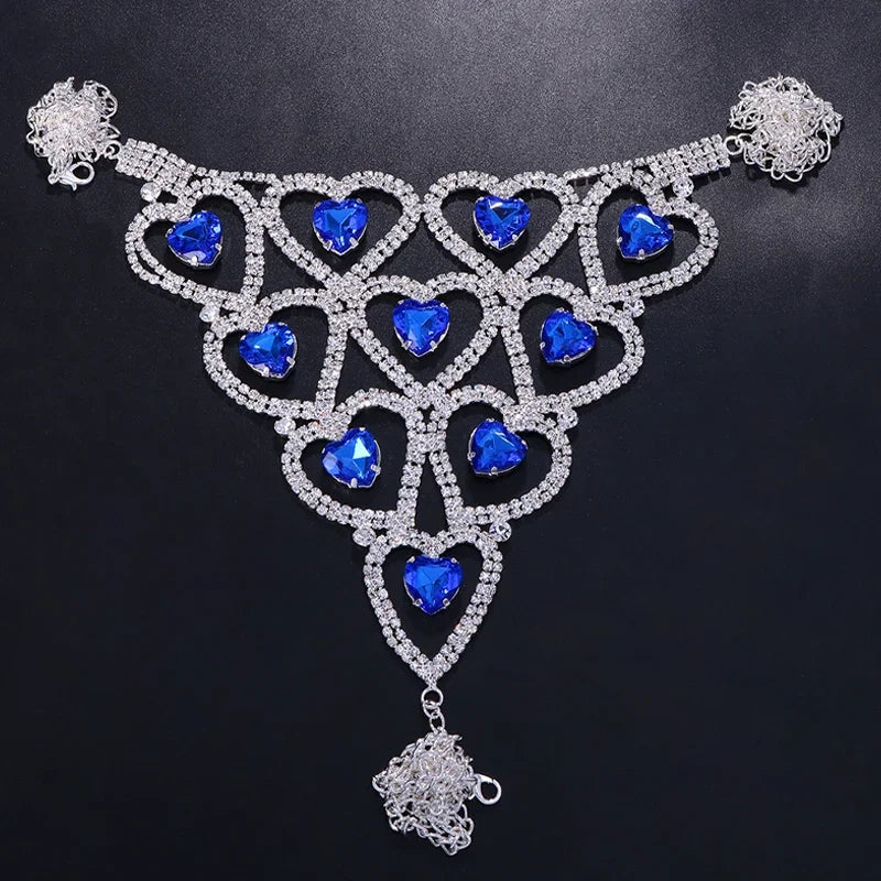 Blue Gem – Chaîne de corps Sexy & Élégante