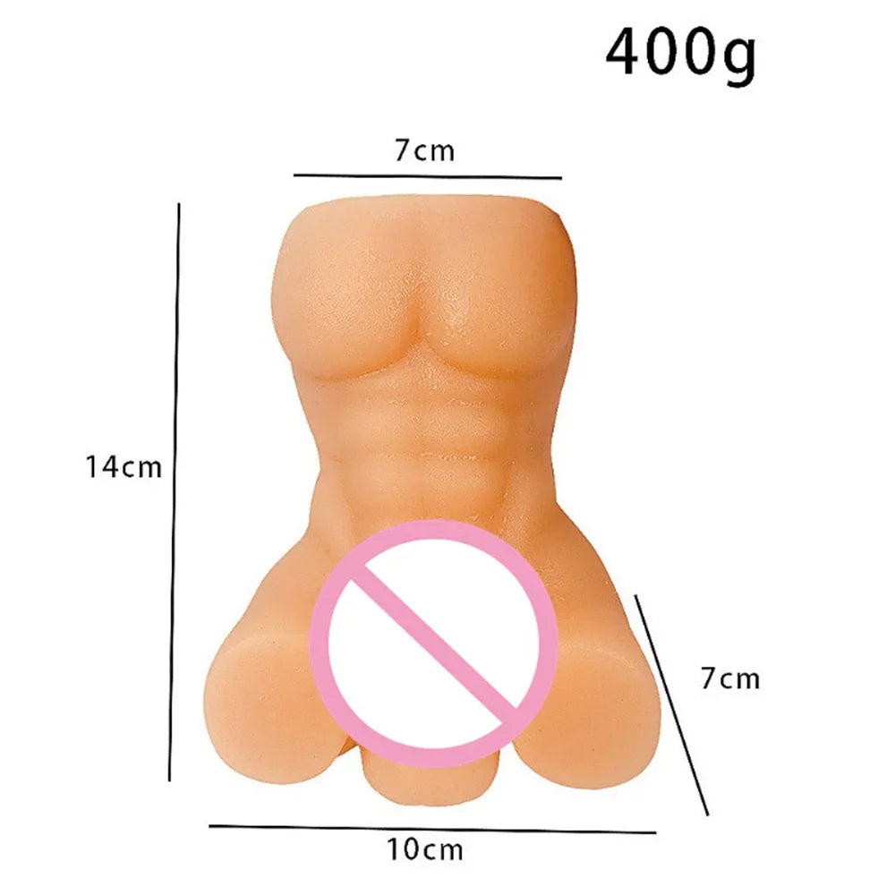 "TransFusion Duo" – Torse Masturbateur 2-en-1 avec Vagin Dildo Réaliste