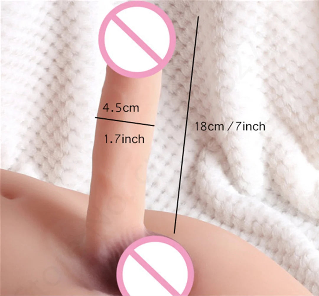 "Titan – Torse Shemale Real Doll XXL avec Dildo"