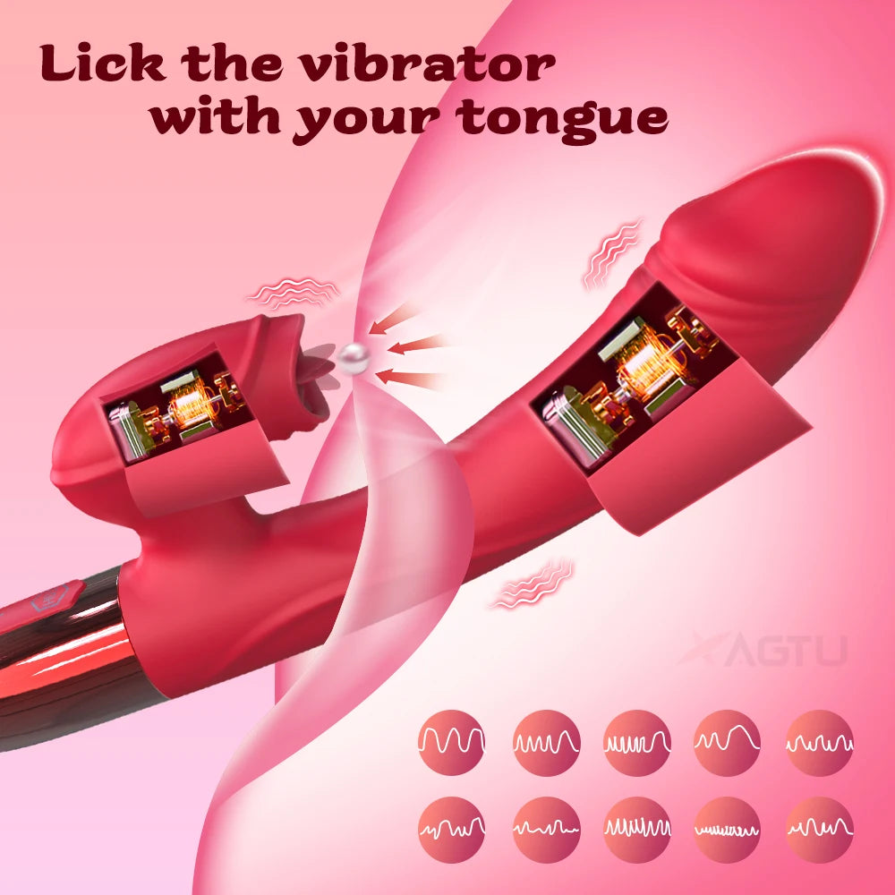 "HeatWave Bunny" – Vibromasseur Rabbit Chauffant & Lèche-Clitoris