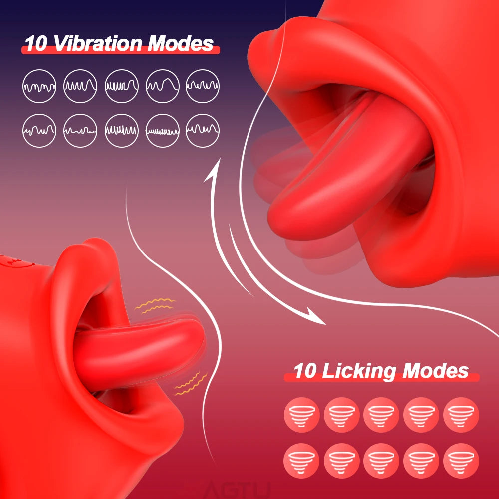 "LickWave" – Stimulateur Clitoridien à Langue Vibrante