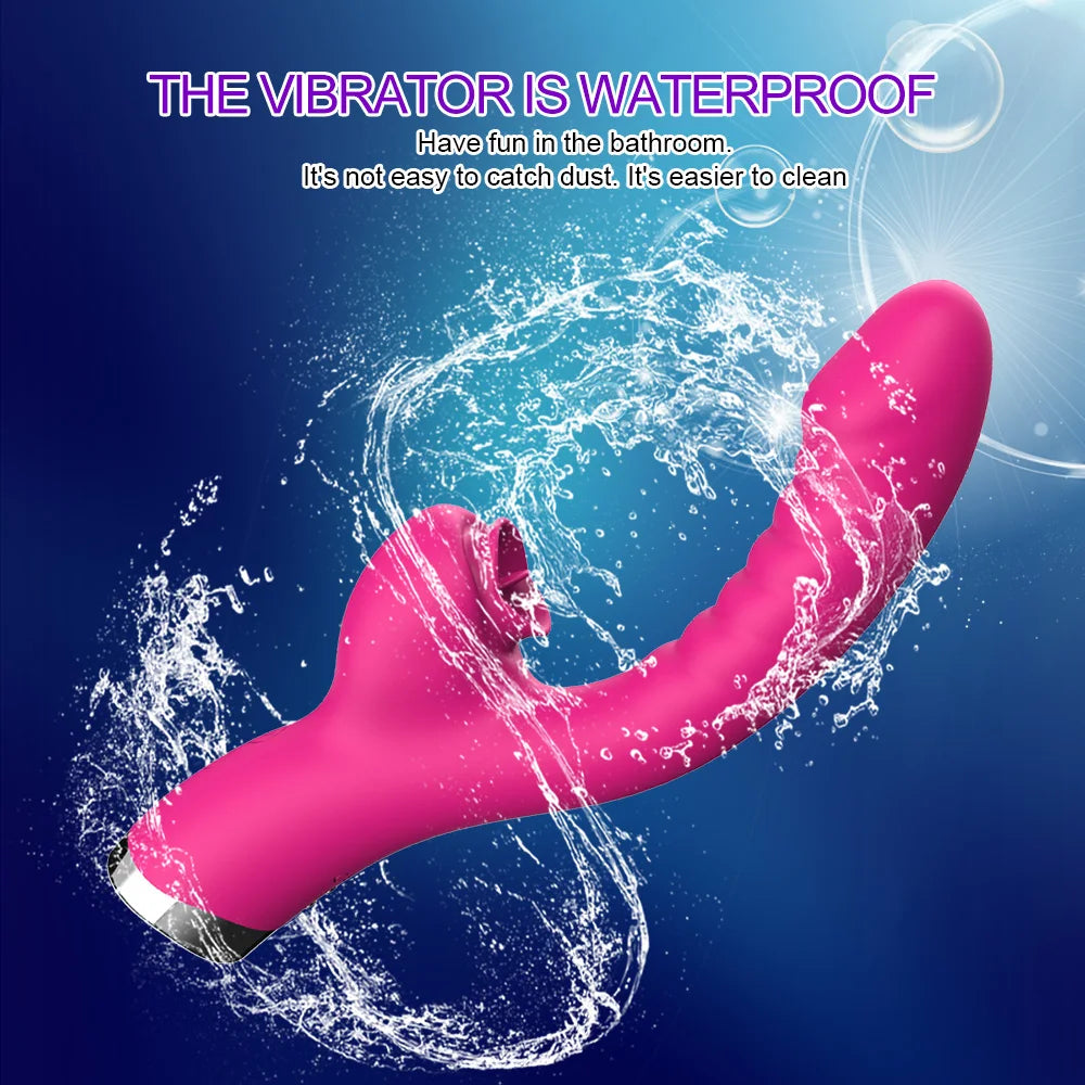 "LickWave" – Vibromasseur 2-en-1 avec Langue Léchante