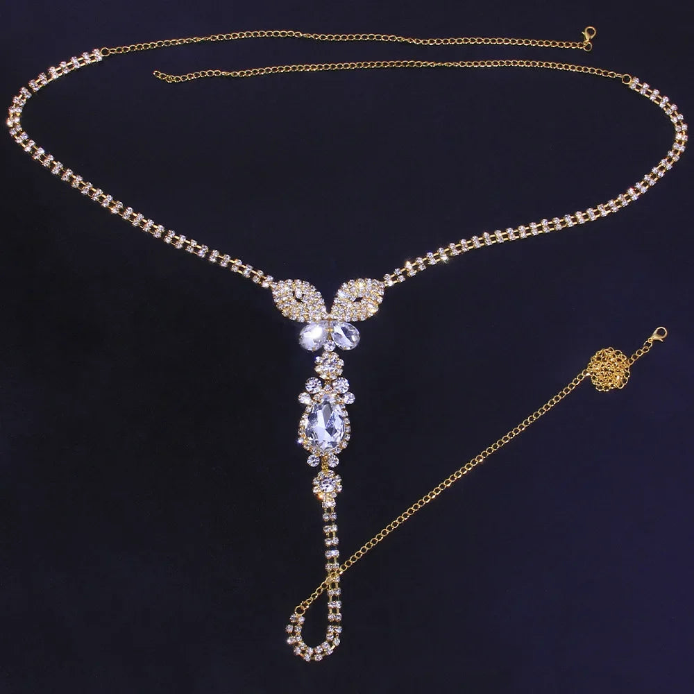 Butterfly Glow – String Bijou Papillon Cristal