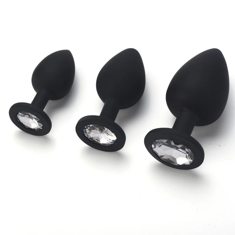 "SilkPlug" – Plug Anal en Silicone Unisexe avec 3 Tailles Ajustables