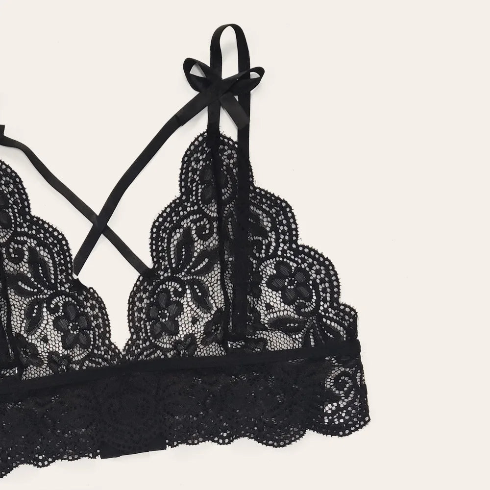 "Passion Élégante" – Ensemble Lingerie Sexy en Dentelle