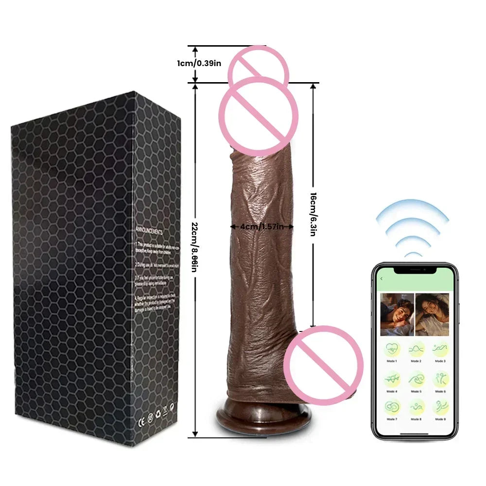 "SatisfyMax" – Vibrateur Télescopique Chauffant avec Contrôle à Distance pour Stimulation Réaliste
