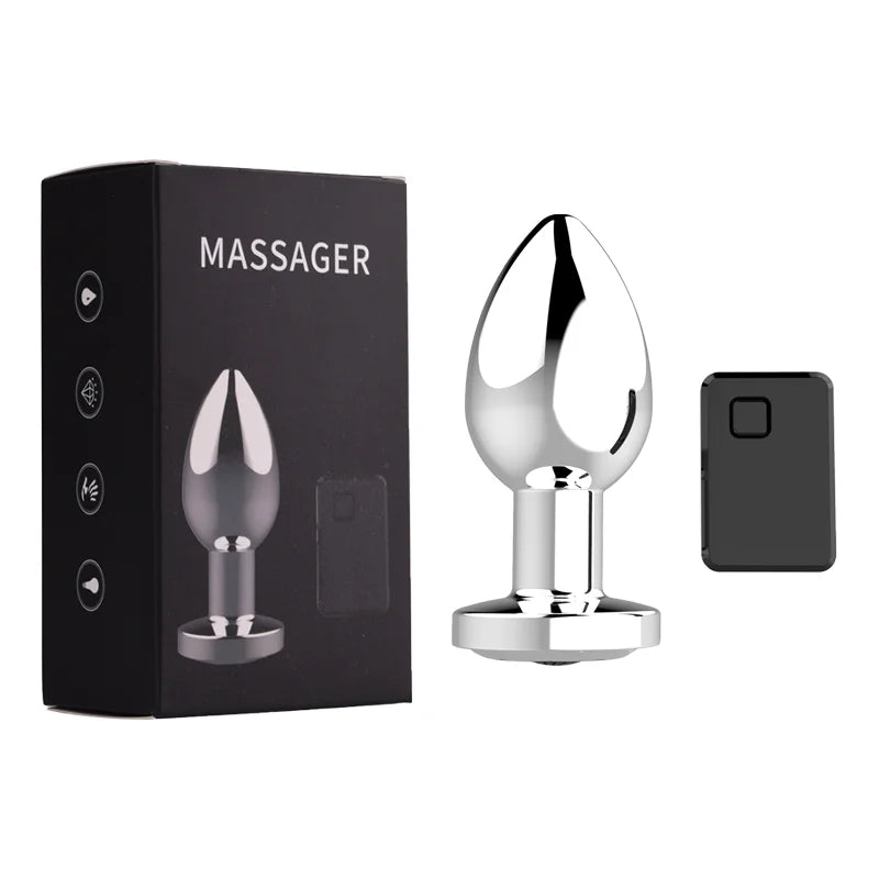 "Remote-Controlled Vibrating Metal Anal Plug" – Plaisir à Distance et Vibrations Multiples