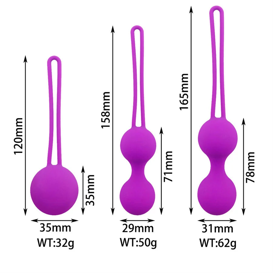 "Silicone Kegel Balls Trainer" – Boules de Geisha pour Tonification Périnéale
