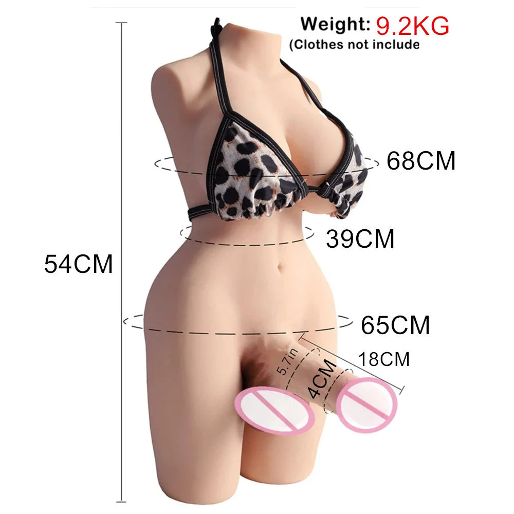 "VenusTorso" – Torse Shemale Ultra-Réaliste pour Plaisirs Multiples
