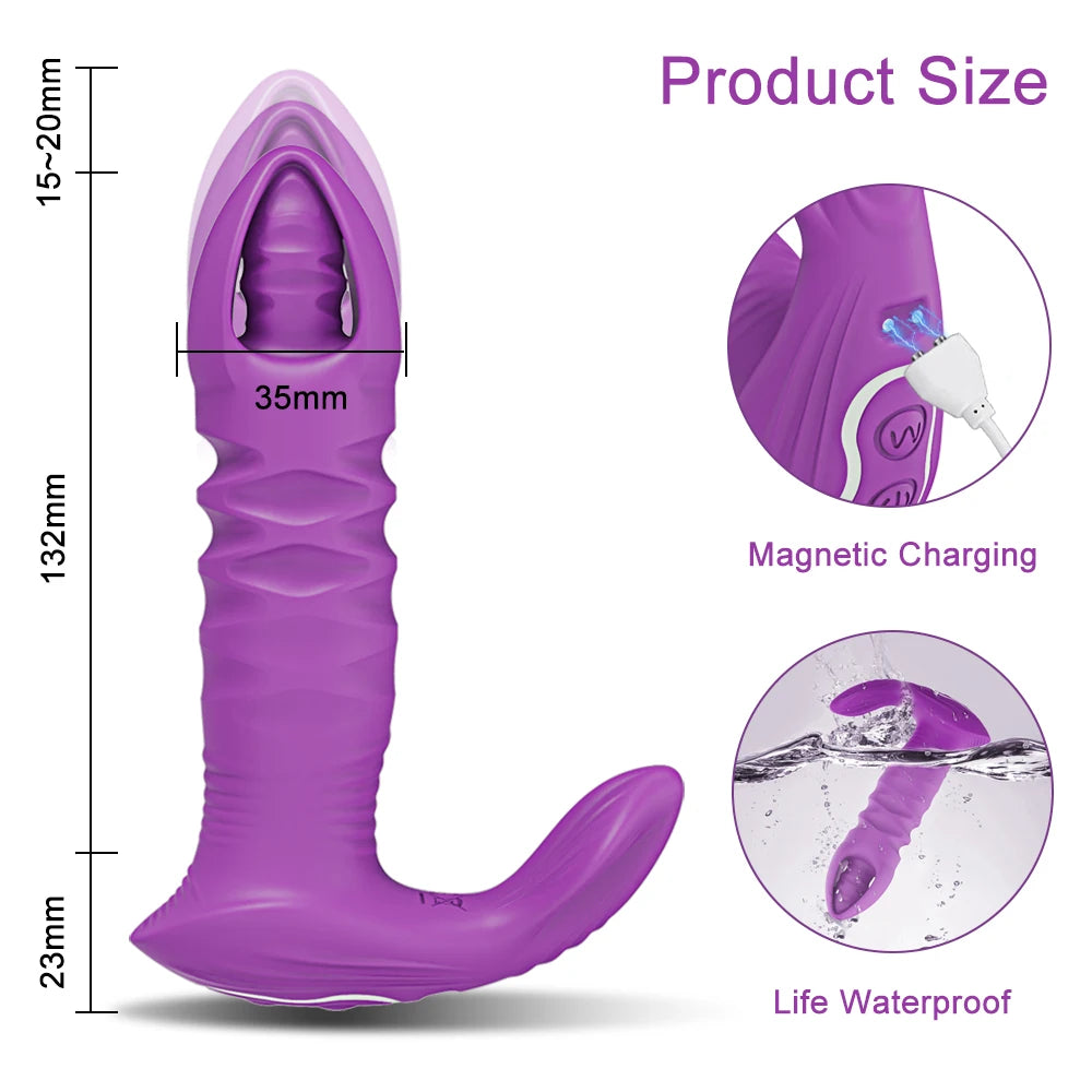 "AppPulse" – Vibrateur Bluetooth avec Thrusting et Stimulation G-Spot