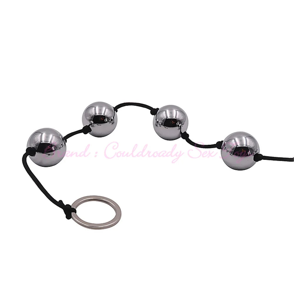 "Erotic Weighted Geisha Balls" – Boules de Geisha Métalliques Billes Anales 2-en-1