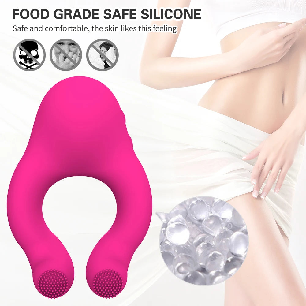 "VibraLock" – Anneau Pénien Vibrant & Stimulateur Sucking