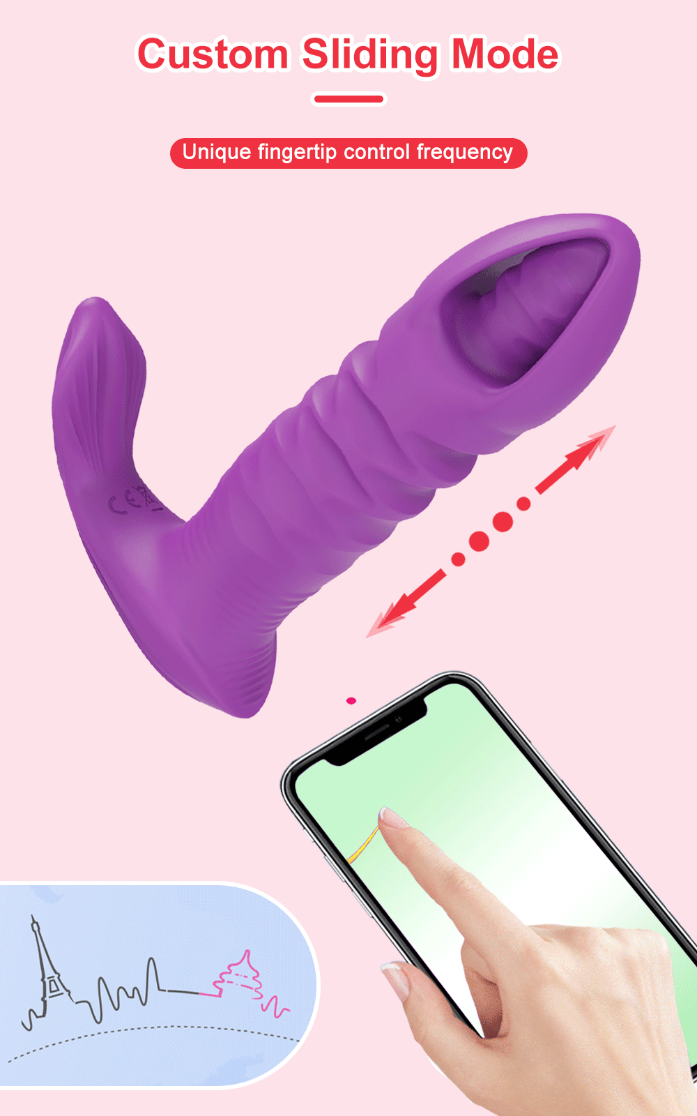 "AppPulse" – Vibrateur Bluetooth avec Thrusting et Stimulation G-Spot