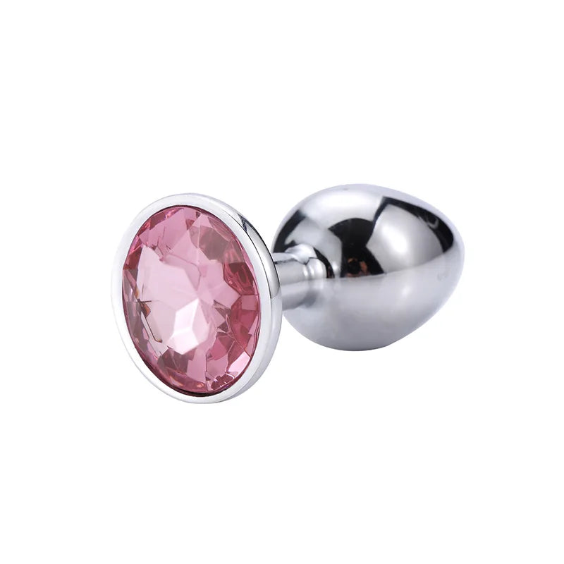 "Heart-Shaped Stainless Steel Butt Plug" – Bijou Anal Élégant en Métal Lisse