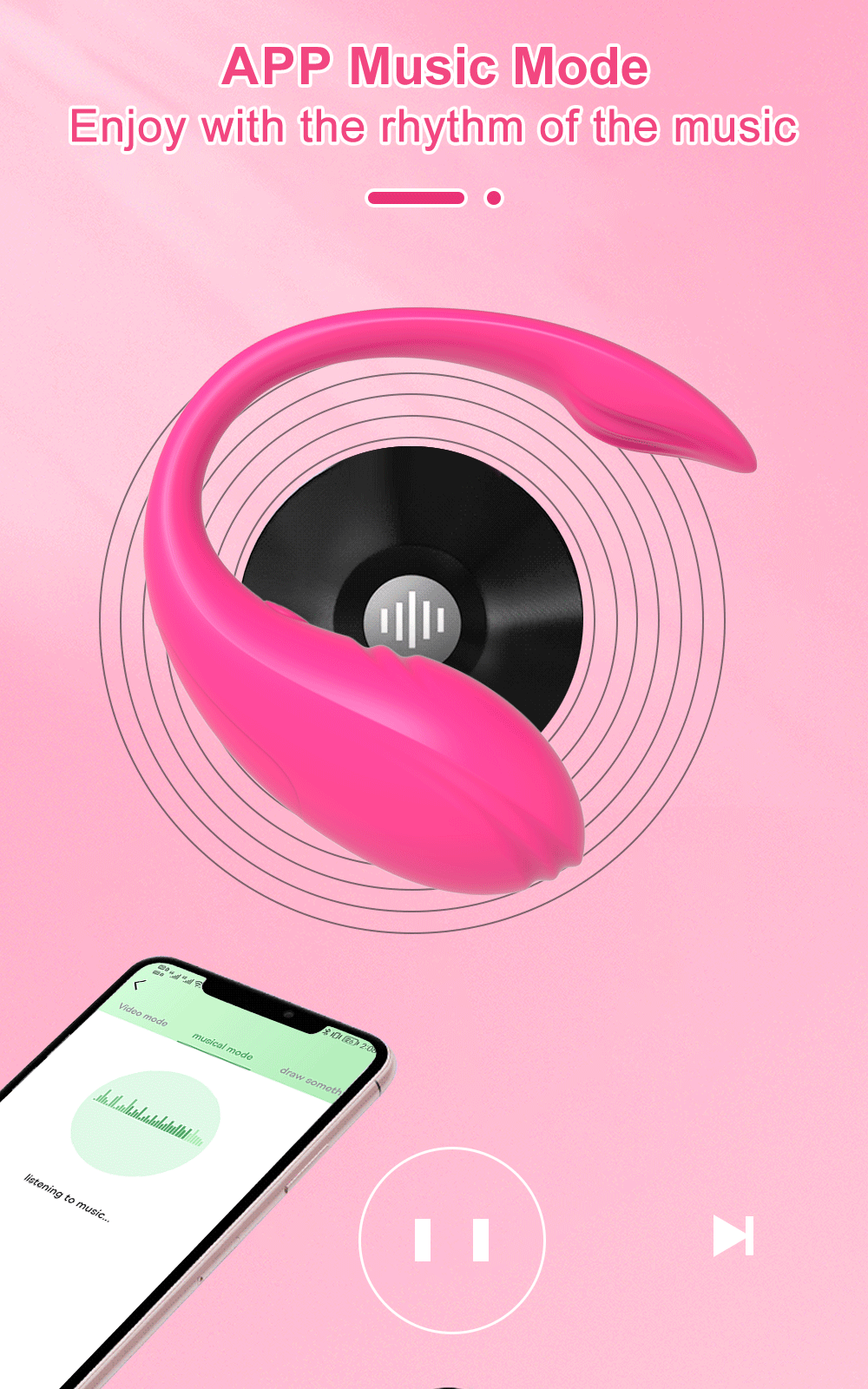 "LushEgg" – Vibromasseur Œuf Connecté & Télécommandé