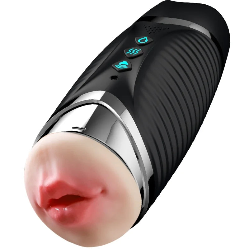 "FishCharm DualVibe Pro" – Masturbateur Électrique à Double Canal avec Vibration &a Succion