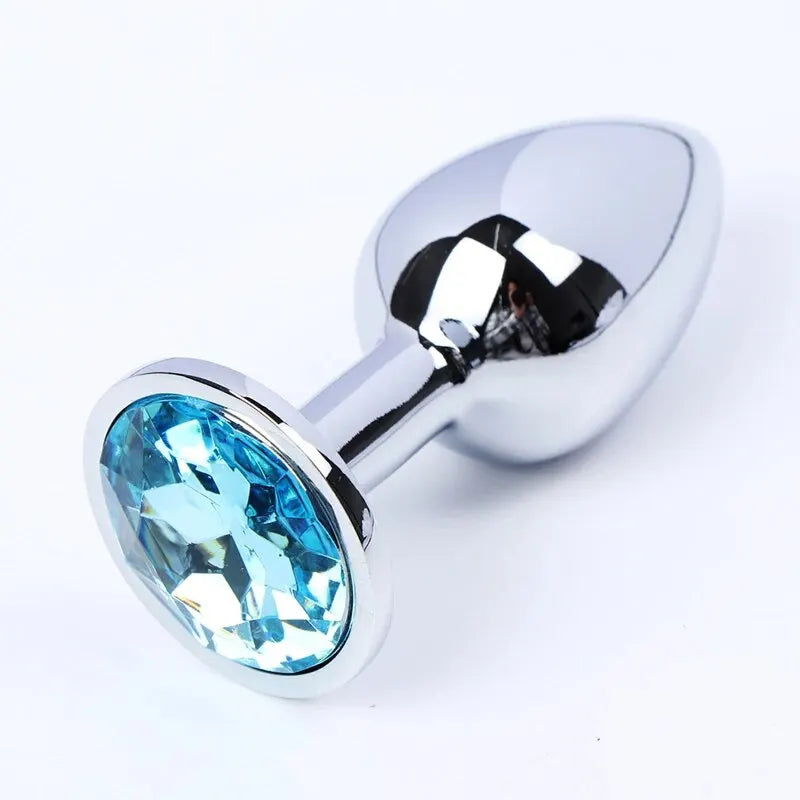 "CrystalSteel" – Plug Anal en Acier Inoxydable avec Base en Cristal