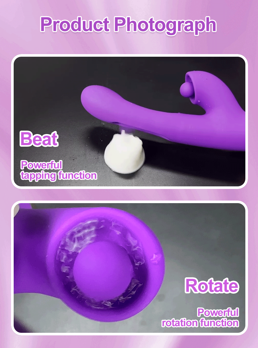 "Tap & Vibe" – Vibrateur G-Spot avec Fonction Tapping et Stimulation du Clitoris