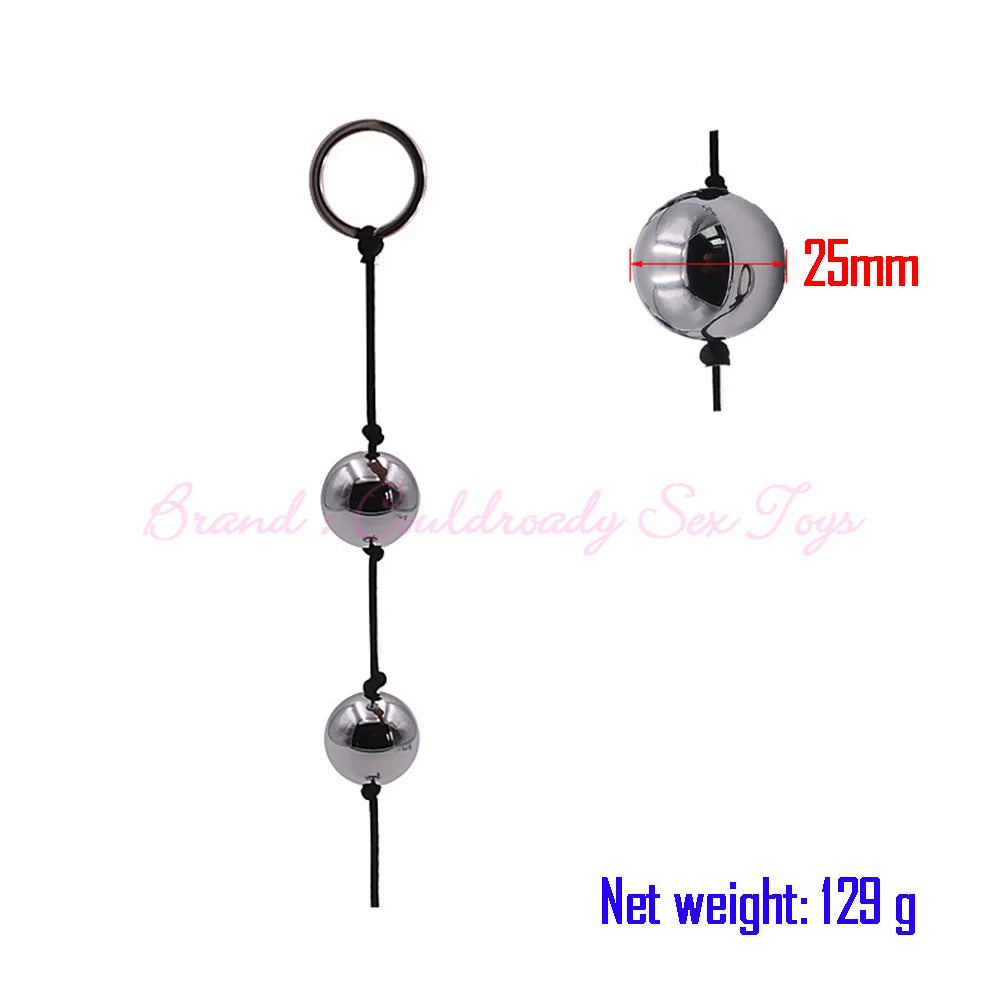 "Erotic Weighted Geisha Balls" – Boules de Geisha Métalliques Billes Anales 2-en-1