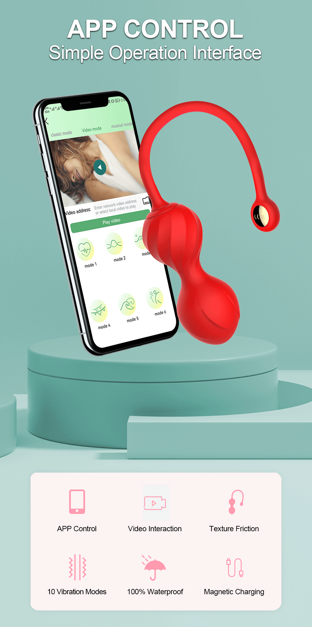 "VibeWear" – Vibrateur Bluetooth avec Contrôle App et Stimulation du G-Spot