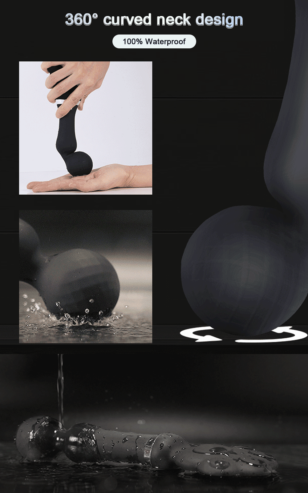"ShockWave Wand" – Vibromasseur AV & Électrostimulation