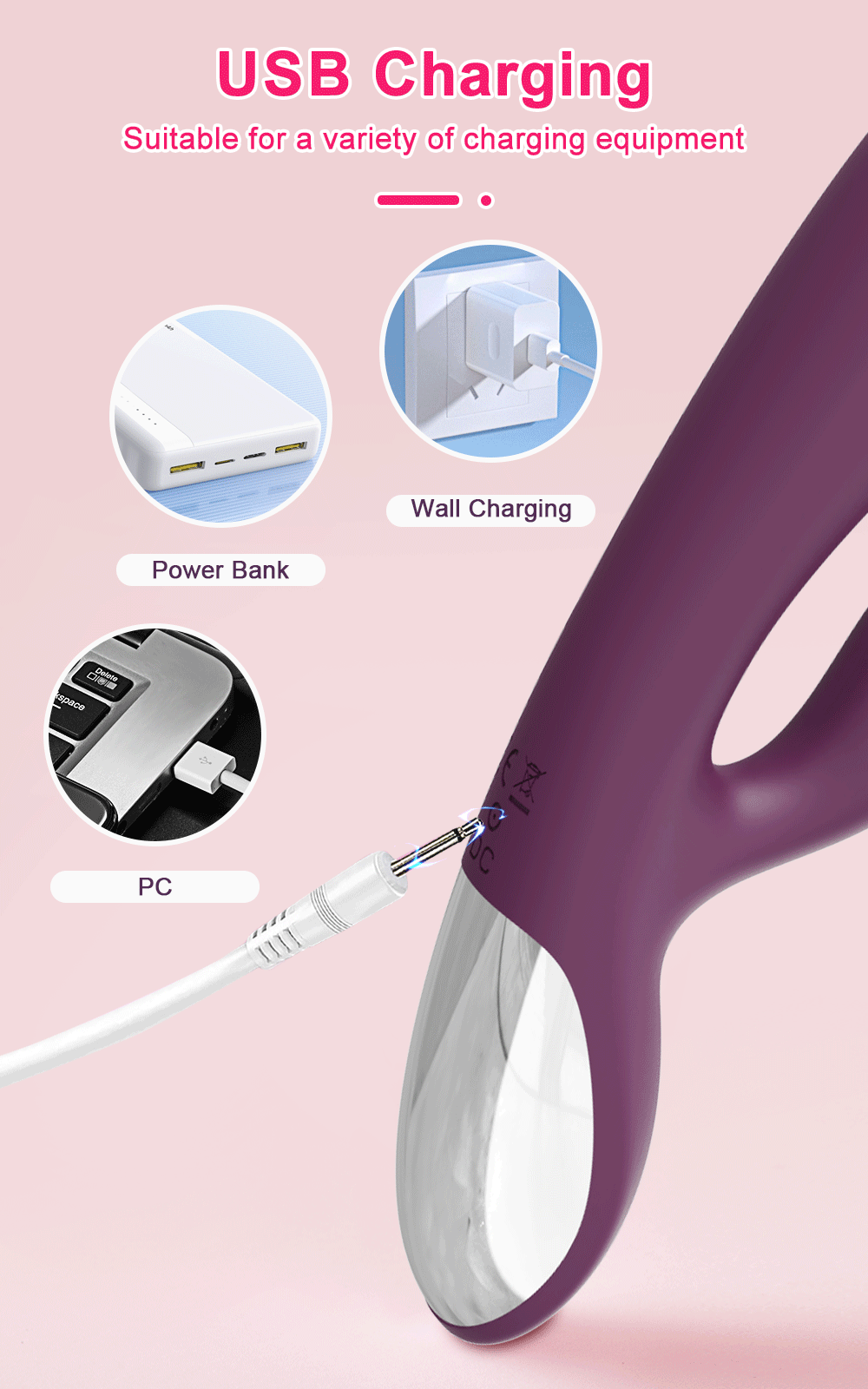 "Rabbit Bliss" – Vibrateur G-Spot et Clitoris à Double Moteur