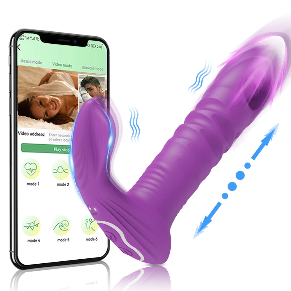 "AppPulse" – Vibrateur Bluetooth avec Thrusting et Stimulation G-Spot