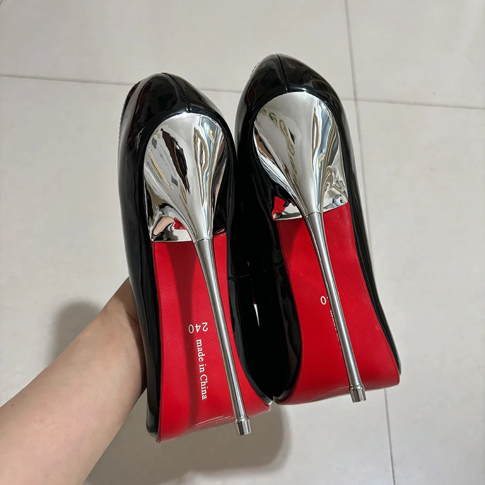 "16cm Plated Heel Fetish Pumps" – Escarpins Extrêmes pour Catwalk & Soirées Drag