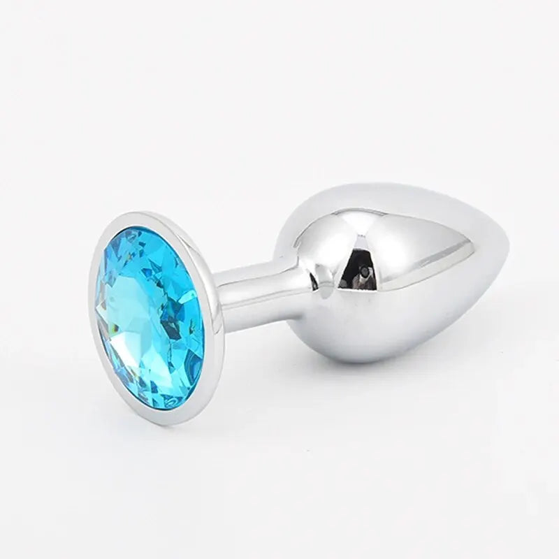 "CrystalSteel" – Plug Anal en Acier Inoxydable avec Base en Cristal