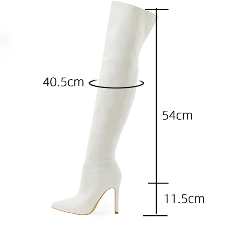 "VelvetRush" – Cuissardes Sexy à Talons Aiguille pour Femme