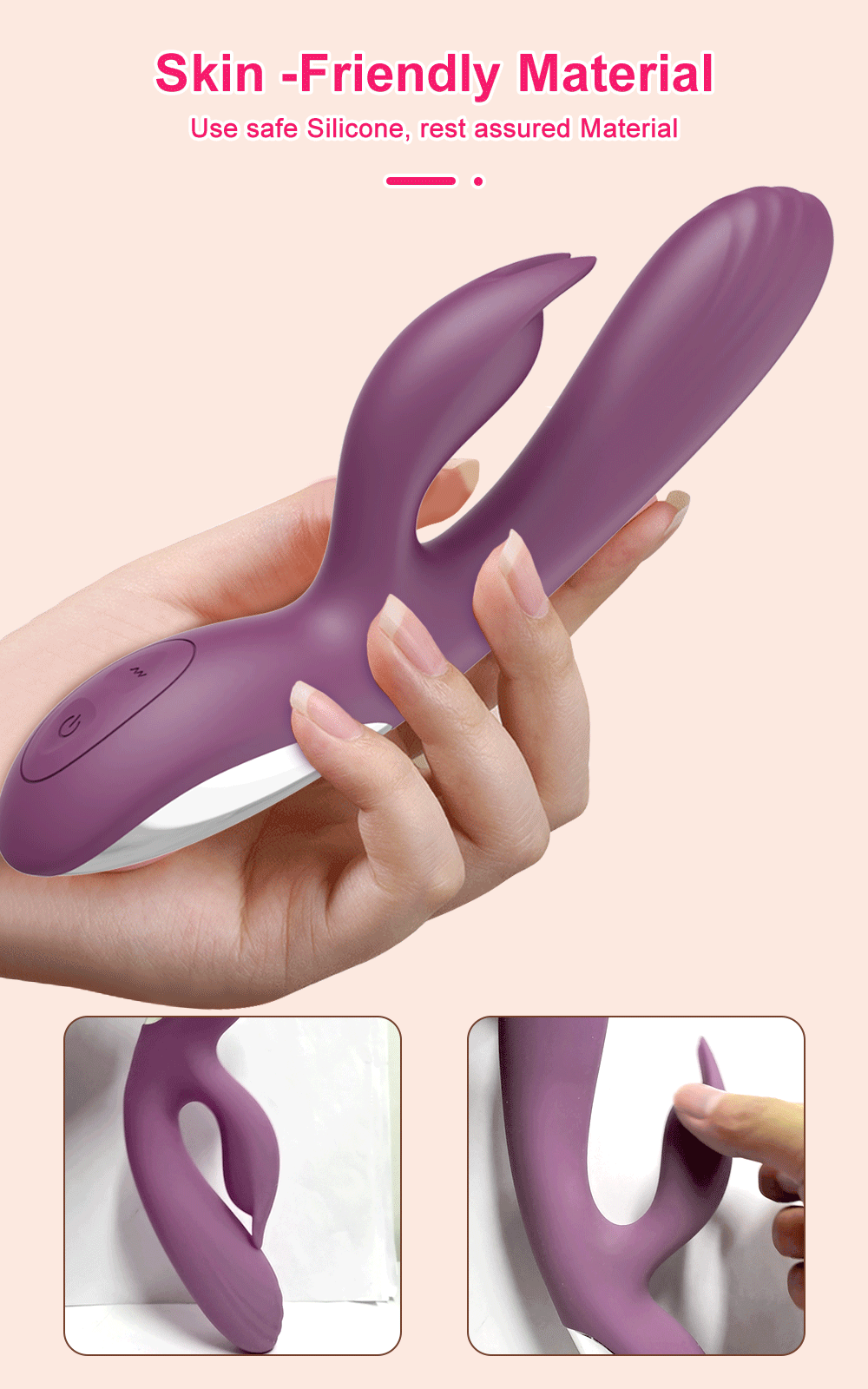 "Rabbit Bliss" – Vibrateur G-Spot et Clitoris à Double Moteur