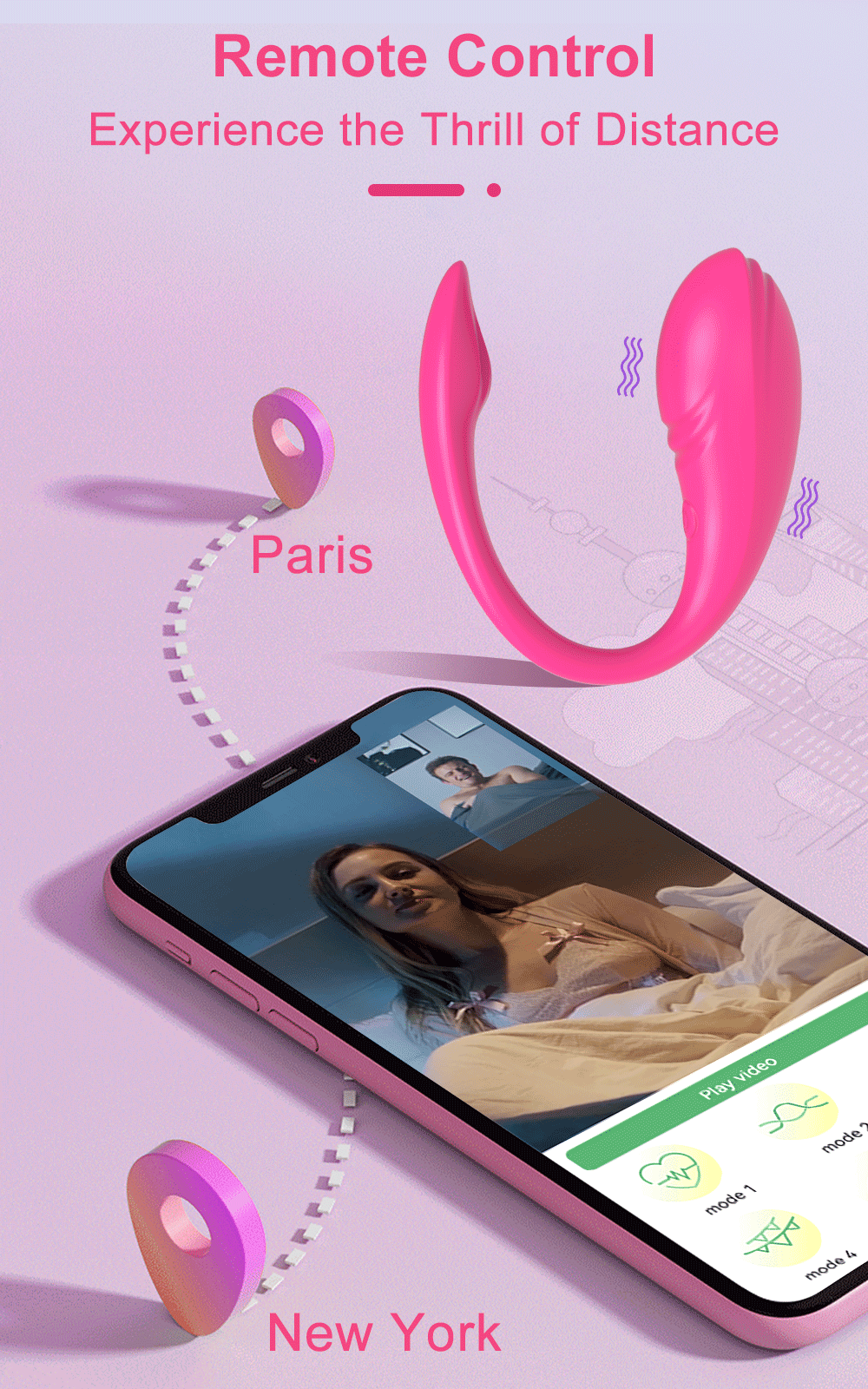 "LushEgg" – Vibromasseur Œuf Connecté & Télécommandé