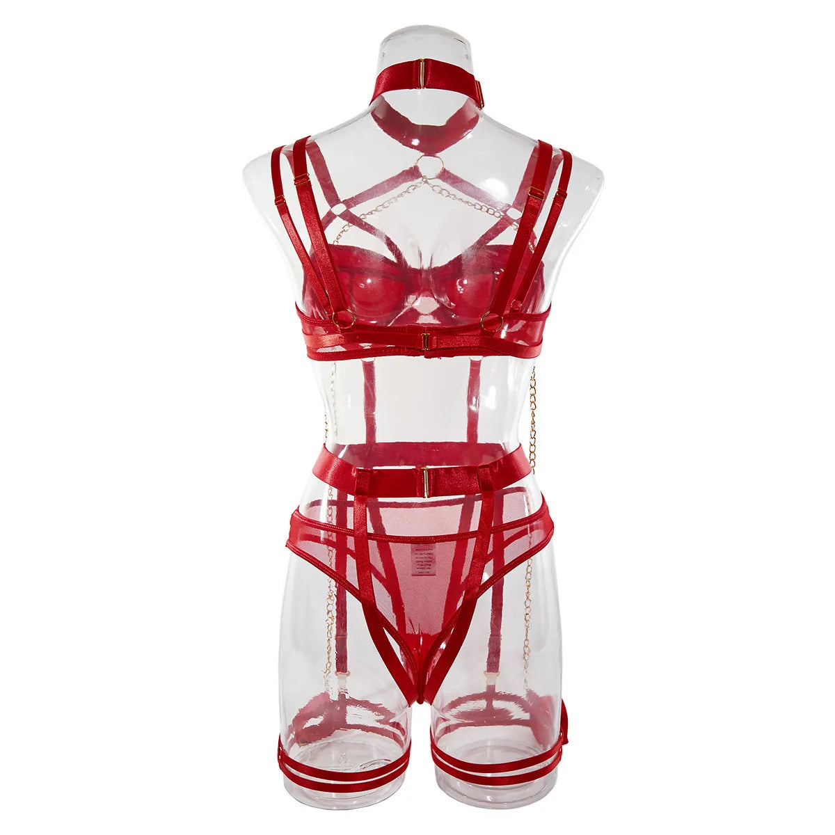 "Obsession Chain" – Ensemble Bondage Érotique 4 Pièces